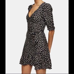 Topshop Blurred Spot Minidress